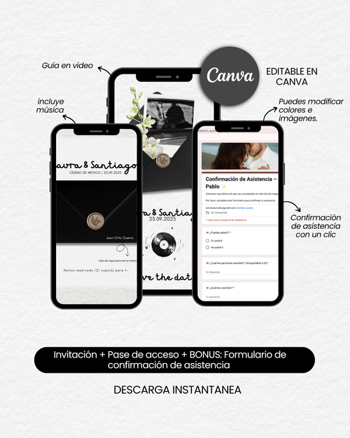 Invitación Digital de Boda Laura & Santiago