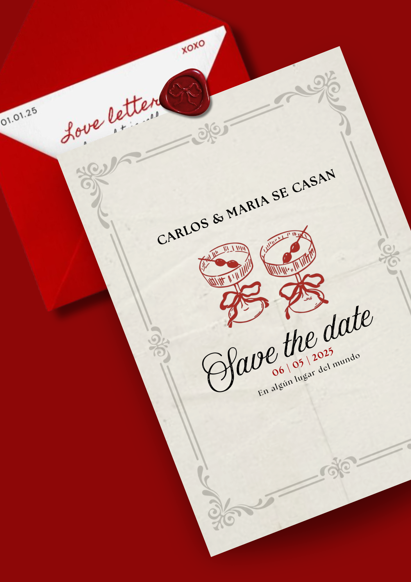 💌 Save the Date GRATIS – Inspirado en Sabrina Carpenter ✨
