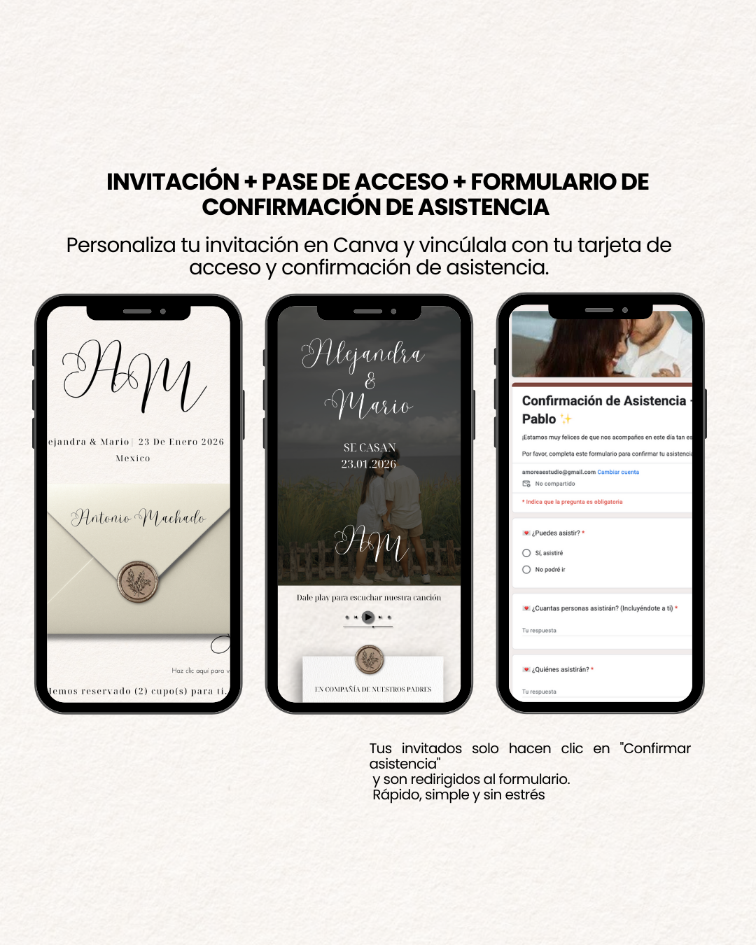 Invitación Digital de Boda Alejandra & Mario