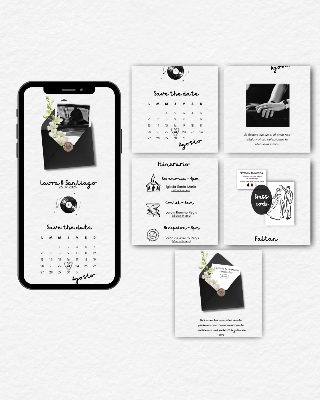 Invitación Digital de Boda Laura & Santiago