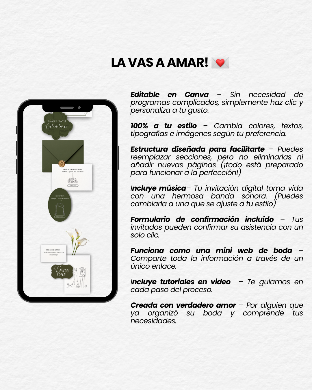 Invitación Digital de Boda Miguel & Camila