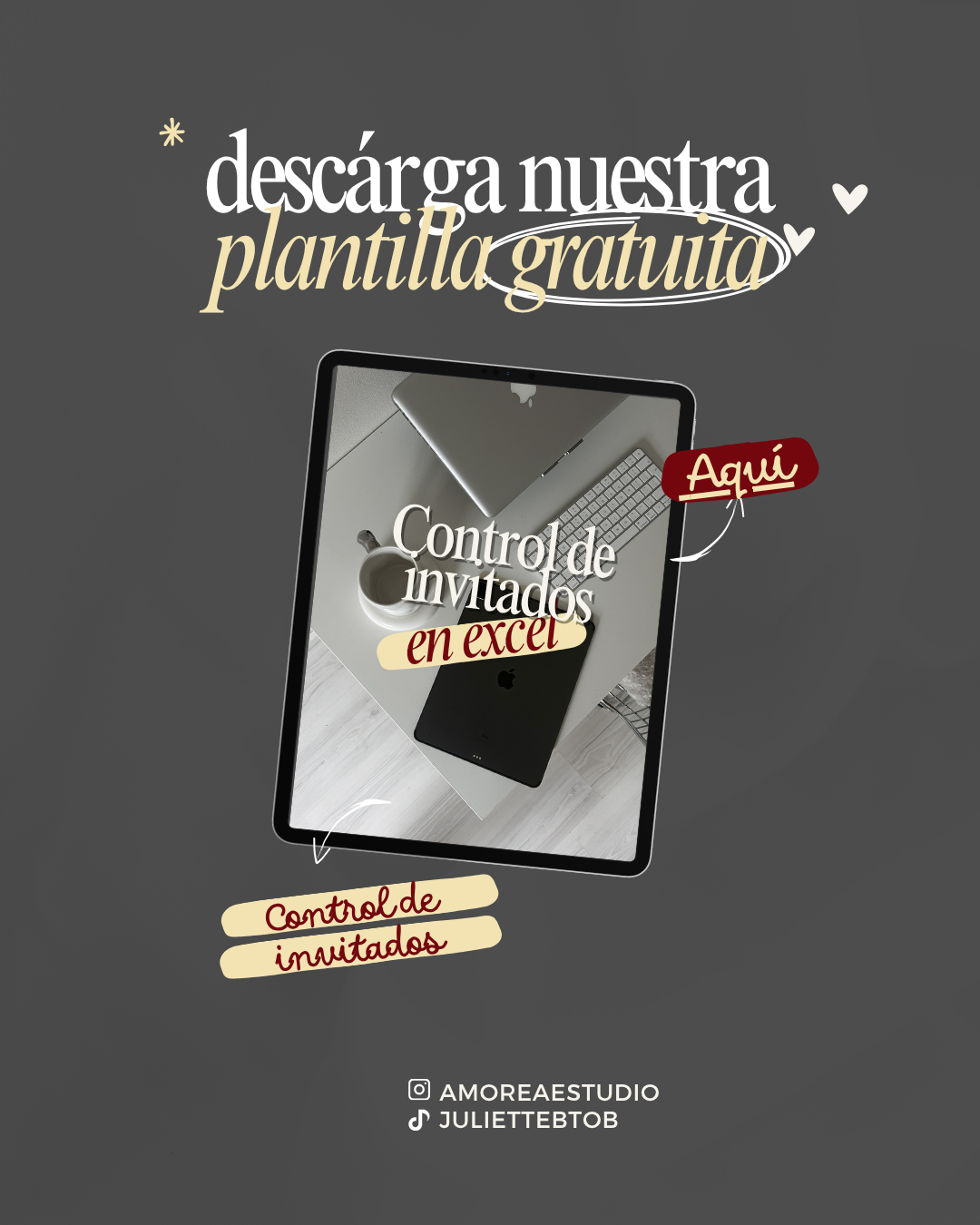 💖✨ Plantilla GRATIS de excel para organizar tus invitados 💌📝