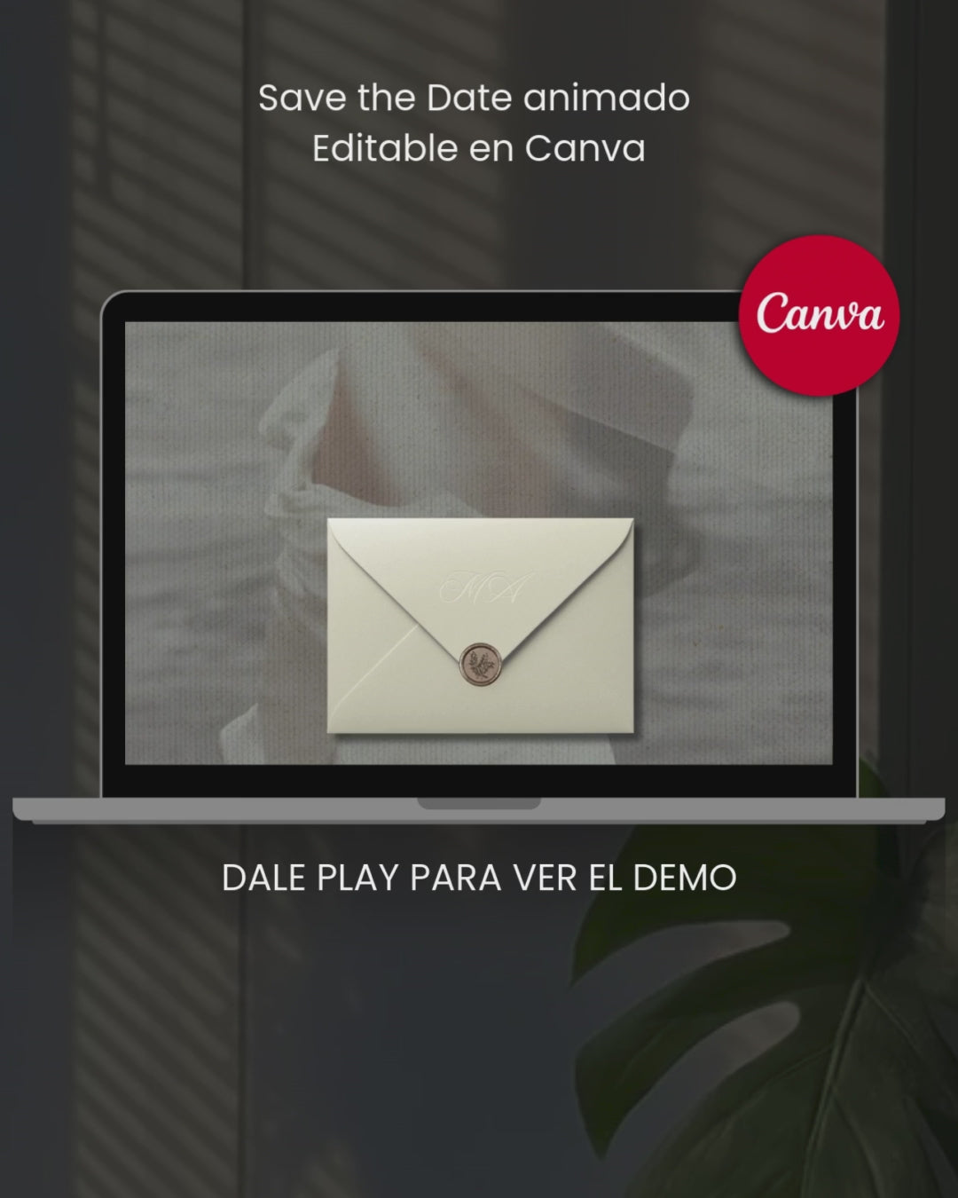 Save the date - Plantilla de video editable en Canva